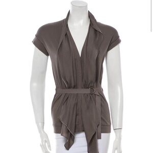 Brunello Cucinelli Scarf Accented Top